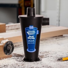 Oneida Air Dust Deputy DIY Static Dissipative Cyclone Separator, Black(Open Box)