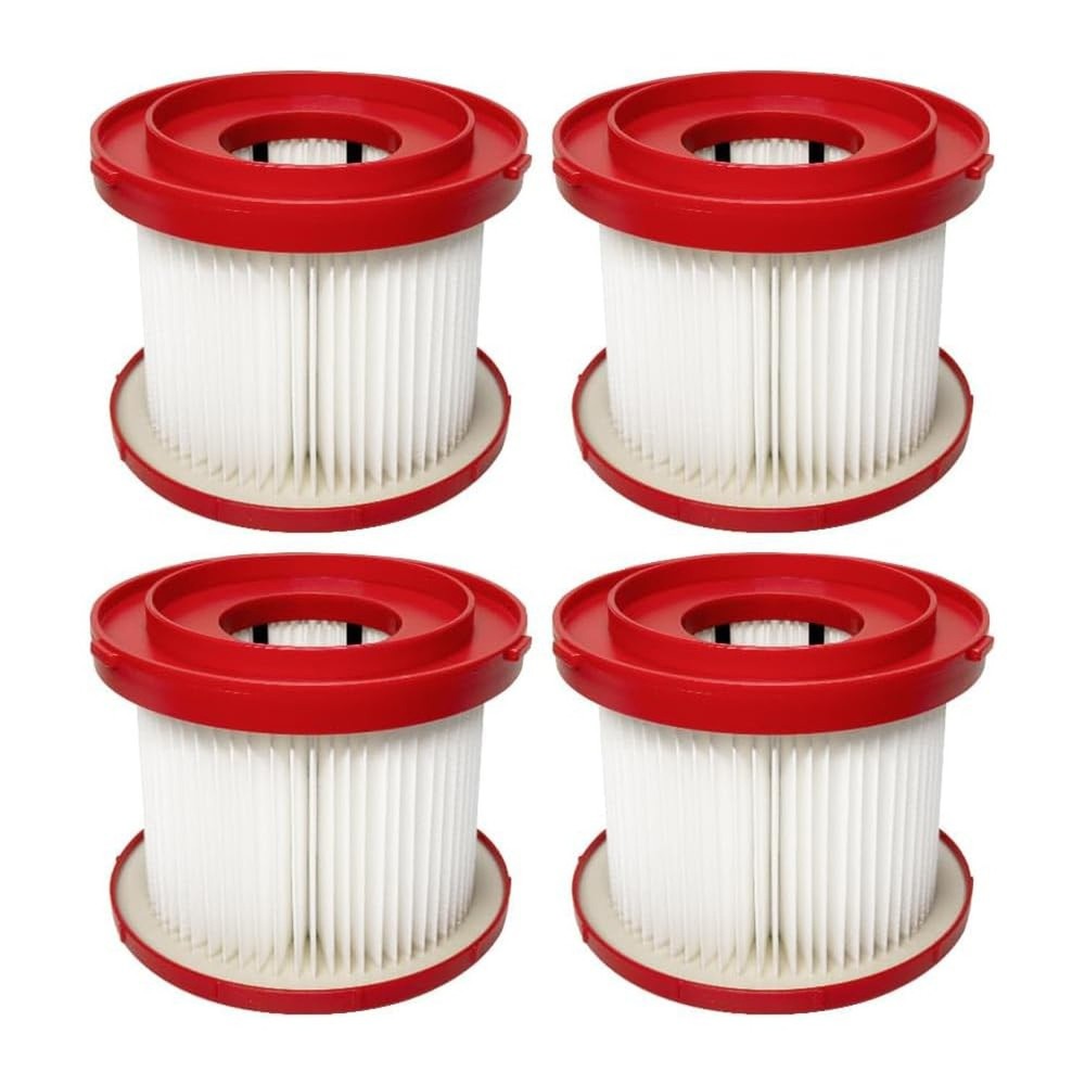 4 Pack Vacuum Filter Compatible With Milwaukee Shop Vac M18 Wet Dry 49-90-190…