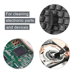 4pcs Antistatic ESD Brush Plastic Handle Nylon Cleaning Brushes 15x30mm Bristles