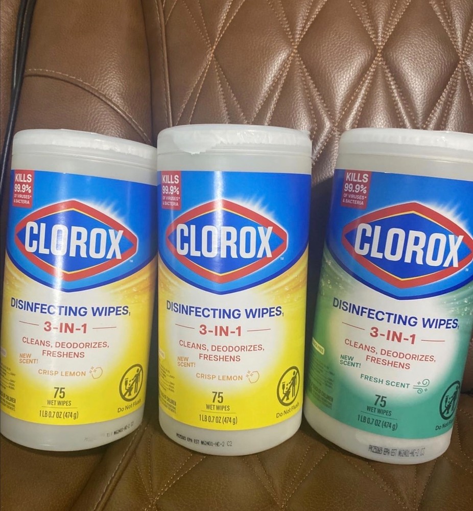 Clorox Disinfecting Wipes Value Pack, 75 Count, Pack of 3