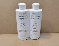 2 PACK Word Famous Colonel Brassy Metal Cleaner Polish 16oz/Bottle