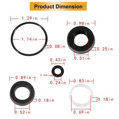 for Cat Pressure Washer Pump 66DX 6DX 6DX40G1I 66DX40G1I 6DX35G1I Seal Kit 34262