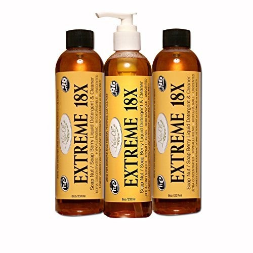 Naturoli Extreme – 3 Pack 18X Soap Berry Liquid Laundry Soap – All Natural