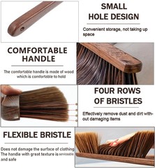 Hand Broom Brush Dust Cleaning: Brush, Dusting Couch Small, Brown
