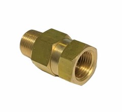 Brass 3/8″ NPT Size Pressure Washer In Line “Live” Hose Swivel Coupler 3600 PSI