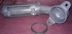 Nilfisk ADVANCE Float Cage /w Float Elbow Assembly. P/N 172-0194 & 172-8045