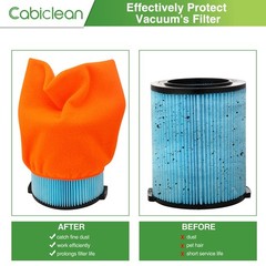 4 Packs Vac Filter 8″Diameter x 11.5″L x 14″W(At Top), Cover