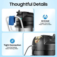 60L Commercial Carpet Cleaning Machine 3in1 Cleaner Pro Vacuum Extractor Machine