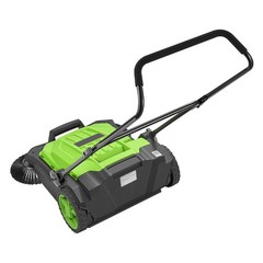 Uimoso Manual Push Floor Sweeper with 25.6″ Sweeping Width for Walk-Behind Use