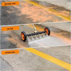 Undercarriage Pressure Washer Attachment, Siebwin 16″ 16 Inch, Orange