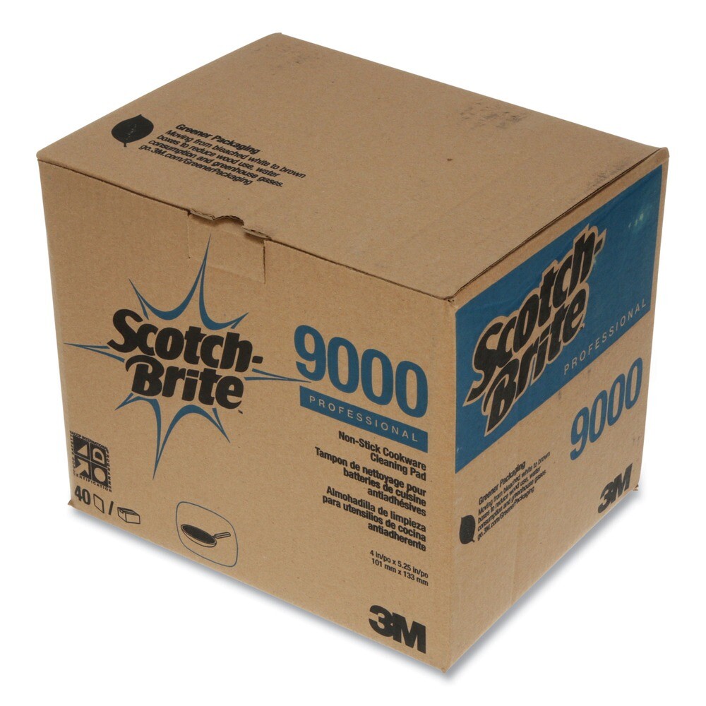Scotch-Brite 34738 4 x 5.25 All-Purpose Scouring Pad 9000 – Blue (40/Carton) New