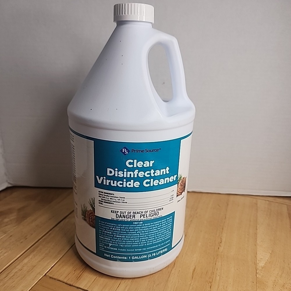 Prime Source Clear Disinfectant Cleaner Pine Scent 1 Gallon