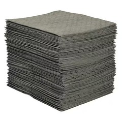 Condor 436M72 Sorbent Pad, 26 Gal, 15 In X 19 In, Universal, Gray, 100 Pk