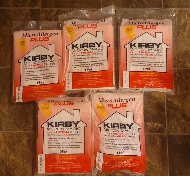5x–Kirby Micron Magic Micro Allergen Plus HEPA Vacuum Filter 6 Bags