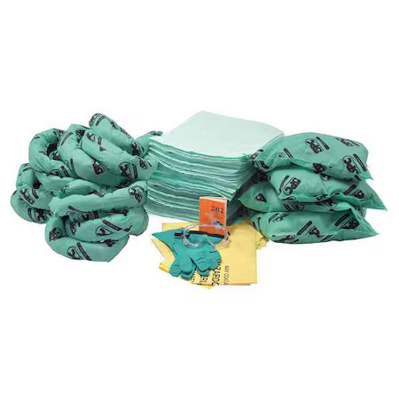 Brady Sc-Cabinet-Hf Spill Kit Refill, 26 Gal Volume Absorbed Per Kit, Bag, Green