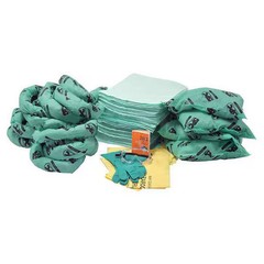 Brady Sc-Cabinet-Hf Spill Kit Refill, 26 Gal Volume Absorbed Per Kit, Bag, Green