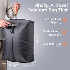 Relime Classic Series Vacuum Bags for Travel For Carry On luggage, 2PC Gray