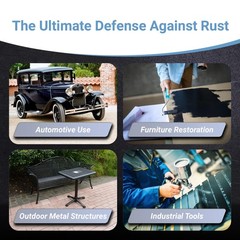 Gloss Black Corrosion-Resistant Coating – 1 Pint Rust Proofing Paint