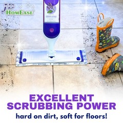 JD HOMEASE 24 Pack Microfiber Disposable Pads for Swiffer White/Purple