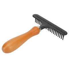 Premium Wooden Handle Pet Grooming Rake For Cats And Dogs Premium