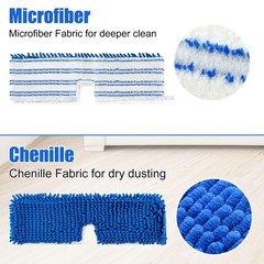 Mop Heads Replacements for O-Cedar Hardwood Floor Flip Mop, Blue