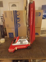 Quick Kleen 17” Commercial Bag Upright Vacuum Wide Track Tested Works Rare