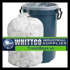 High-Density Can Liner, 40 x 48, 45gal, 16mic, Natural, 25/Roll, 10 Rolls/Carton