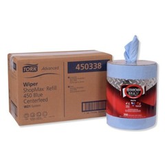 Tork 450338 Advanced ShopMax Wiper 450 Centerfeed Refill – BL 200/RL 2 RL/CT New