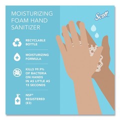 Scott 91560 1000ml Foam Hand Sanitizer Refill – Fruity Cucumber (6/CT) New