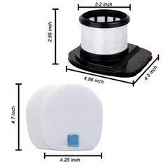 IX141 Vacuum Filter Replacement for Shark Rocket Pro 1 inch, black