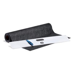 PIG GRP36206-BK Absorbent Roll,Universal,Black,25 ft.L 53TE79