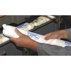Brady Oil430 Sorbent Sock, 28 Gal, 3 In X 48 In, Oil, White, 30 Pk