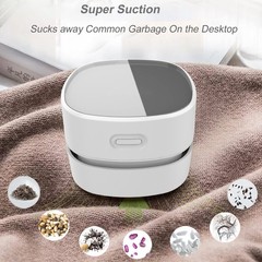 Upgrade Desk Vacuum Cleaner, Rechargeable Mini Table Dust Vaccum Cleaner, Cor…