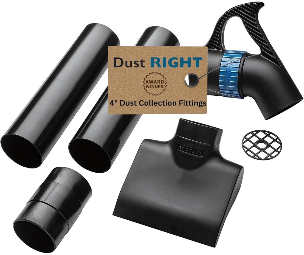 4” Quick Change Floor Sweep – Dust Collector Accessories Kit Includes Quick…