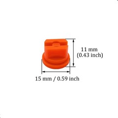 7Pcs Spray Nozzle Tips Set, 110 Degree Flat Fan Shaped Plastic Nozzle, 0.1-0.6mm