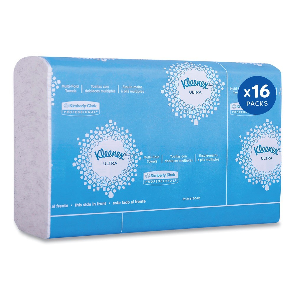 Kleenex 46321 2-Ply 8″ x 9.4″ Reveal Multi-Fold Towels – White (16/CT) New