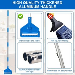KeFanta Commercial Mop 60 inch Heavy Duty Industrial Wet Mops with Long Handl…