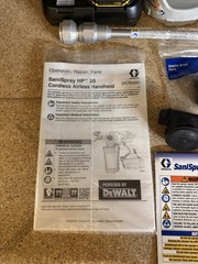 Graco SaniSpray HP20 3A7649D Cordless Handheld Sprayer w/ 2 batteries/charger