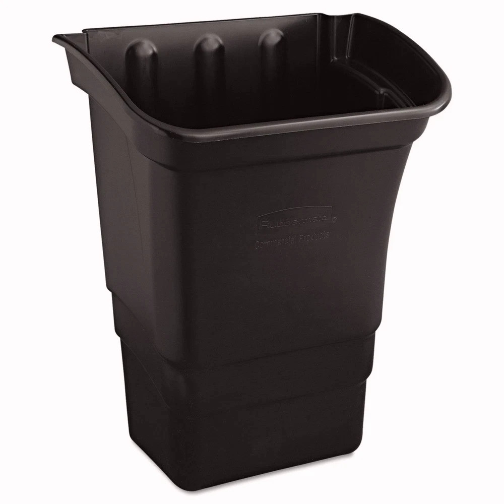Rubbermaid Commercial 335388BLA 8 gal Rectangle Cart Refuse Utility Bin -BLK New