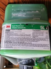 2pc 3M 2-LITER 5L QUAT DISINFECTANT CLEANER CONCENTRATE LOT 331323