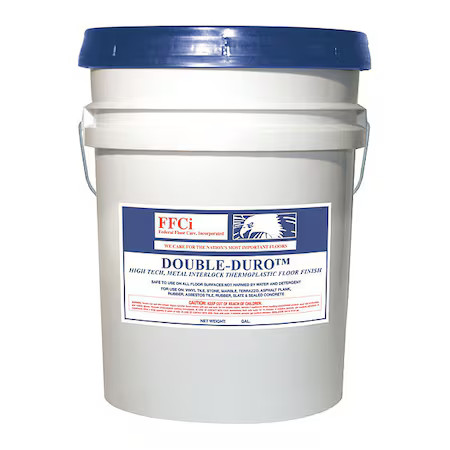 FEDERAL FLOOR CARE 21597 Dbl-Duro Clr Floor Sealer/Finish, 5 gal.