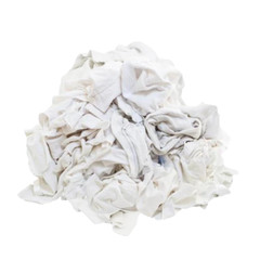 White Knit T-Shirt 100% Cotton Cleaning Rags 50 lbs. Bag – Multipurpose Cleaning