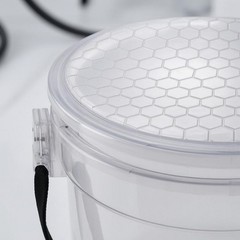 Car Wash Pail Transparent Cleaning Supplies Round Shape