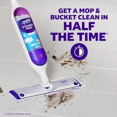 Swiffer PowerMop Multi-Surface Mop Kit for Floor 1 Kit, Purple and White
