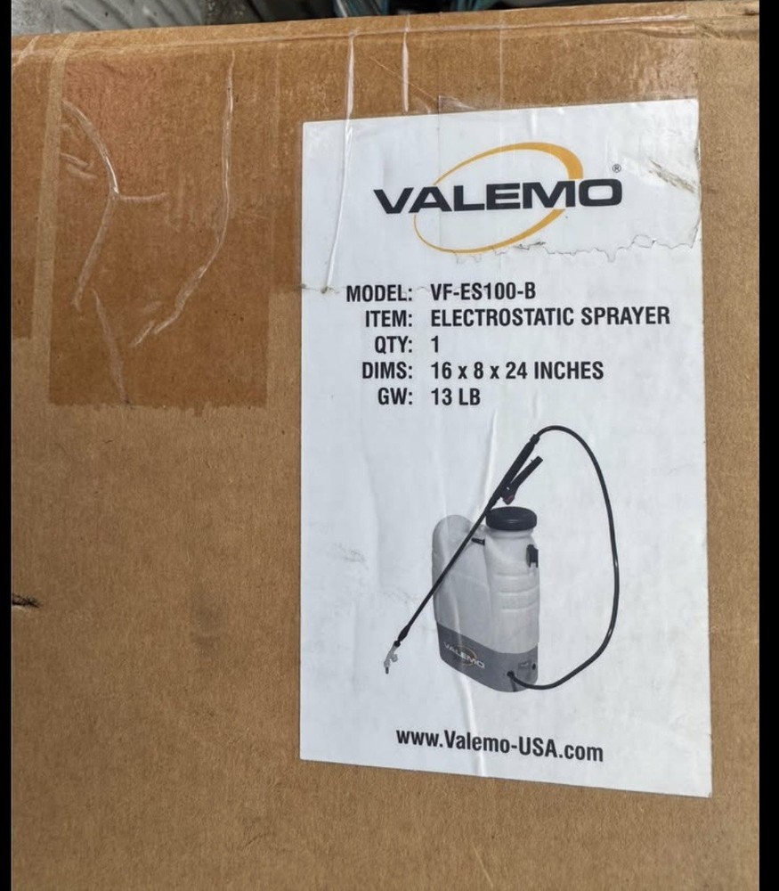 Valemo VF-ES100-B Cordless Electrostatic Backpack Sprayer NEW IN BOX! SHIPS FREE