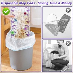 EHADOO Mop Pads Refills for Swiffer Power Mop: 20 Pcs Wet Dry 20