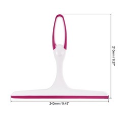 2Pcs Shower Squeegee Glass Wiper with Hanging Hole Red