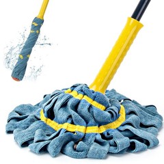 KeFanta Self-Wringing Twist Mop, Microfiber Cloth Wet Mops for Floor Cleaning…