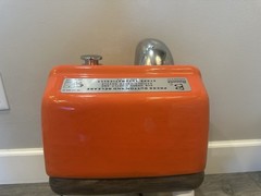 NOS Brunswick Model A Hand Dryer (World Hand Dryer) Orange Bowling Alley Vintage