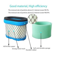 ZLKSKER 498596 Air Filter with 273356S Pre Replacement for B&S 690610…